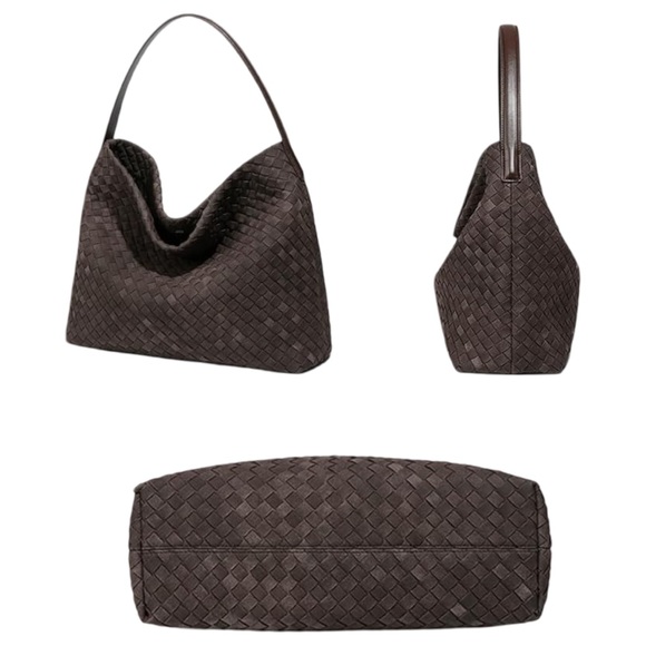 Elegant Brown Woven Women's Bag - Picture 5 of 8